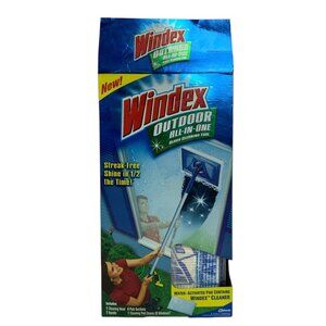 Windex Outdoor All-In-One Glass and Window Cleaner Tool Starter Kit Open Box